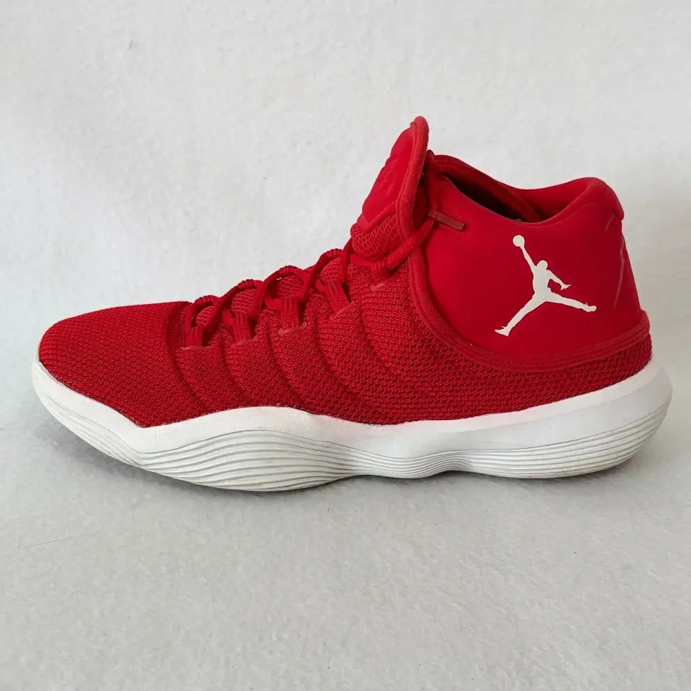 Air Jordan Super. Fly Basketball Shoes 2017 University Red White Mens Size 12